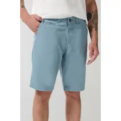 KOAJ - Bermuda en dril unicolor tiro bajo con bolsillos latera Hombre