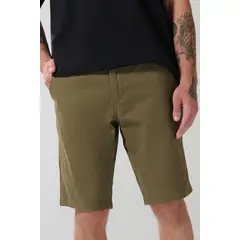 KOAJ - Bermuda en dril unicolor tiro bajo con bolsillos latera Hombre