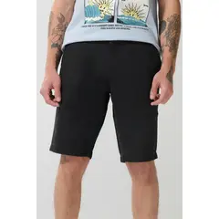 KOAJ - Bermuda en dril unicolor tiro bajo con bolsillos latera Hombre
