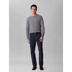 CALVIN KLEIN - Pantalón negro chino slim de algodón Signature