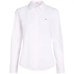 TOMMY HILFIGER - Camisa rosa de popelín de corte regular