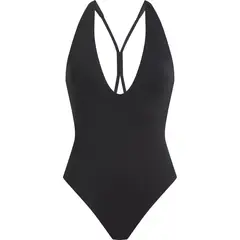 CALVIN KLEIN - Traje negro de baño escotado - CK Split Elastic