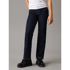 CALVIN KLEIN - Mi azul Para Niña Rise Straight jeans
