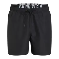 CALVIN KLEIN - Traje negro de baño corto con cinturilla doble - Intense Power