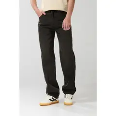 KOAJ - Jean tiro medio 90´S café oscuro con bota ancha Hombre