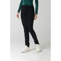 KOAJ - Jean negro tipo jegging con tiro alto y bolsillos Mujer