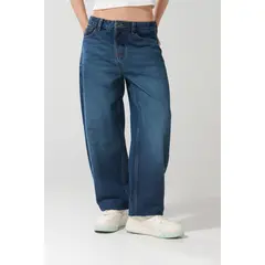 KOAJ - Pantalon jean balloon 5 bolsillos para mujer tono azul Mujer