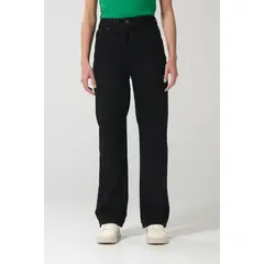 KOAJ - Jean 90´S negro con bolsillos, bota recta y tiro alto Mujer