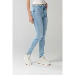KOAJ - Jean para mujer, 5 bolsillos, tiro alto, con pinzas en Mujer