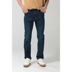 KOAJ - Jean bota recta straight leg azul oscuro con tiro bajo Hombre