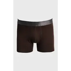 KOAJ - Bóxer midway brief-largo café oscuro con costuras plana Hombre
