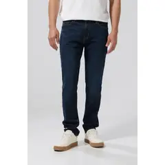 KOAJ - Jean slim azul intenso ceñido con tiro bajo y cremalle Hombre