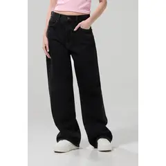 KOAJ - Jean baggy bota ancha gris intenso con tiro medio