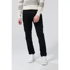 KOAJ - Jean negro skinny tiro bajo con bolsillos y ajuste ceñ Hombre