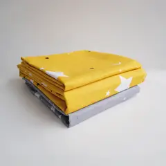 STANZIA HOME - Juego de Sabana Estrellas Amarillo - Cama King - 200