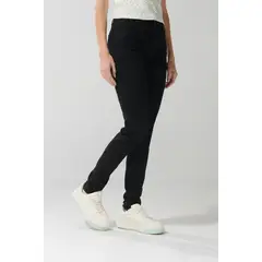 KOAJ - Jean negro tipo jegging con tiro alto y bolsillos Mujer