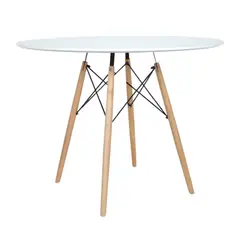 ZENIT - MESA EAMES REDONDA 80CM MADERA HAYA