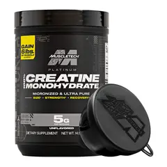 MUSCLETECH - Creatina Platinum 400 Gramos - 80 Servicios + EMBUDO (NUEVA IMAGEN)