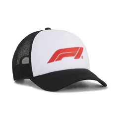 PUMA - Gorra Deportiva Original F1 Trucker Negro Para Hombre