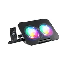J&R - Base Soporte Refrigerante Portatil 2 Fans Gamer Rgb Jyr 020