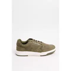 KOAJ - Tenis casuales verdes oscuros con perforaciones Hombre