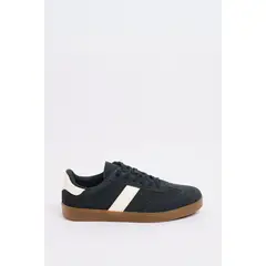 KOAJ - Tenis casuales azules con contrastes blancos y suela pl Hombre