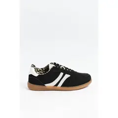 KOAJ - Tenis unicolores tipo casuales con contrastes y perfora Mujer