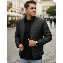 GENERICO - Chaqueta Hombre Invierno Acolchada Impermeable colores varios