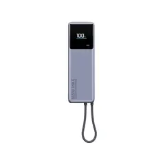 XIAOMI - Power Bank Para Portatil 165W 10 000 mAh con cable integrado Gris