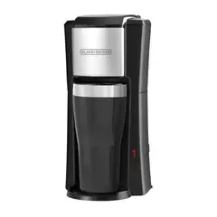 BLACK+DECKER - Cafetera individual con taza térmica