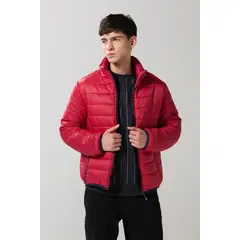 KOAJ - Chaqueta unicolor acolchada con cremallera y cuello al Hombre