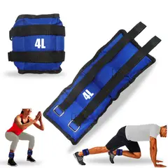 LAVEF - Pesas Tobilleras de 4 kg (Par de 8 lbs) – Color Azul