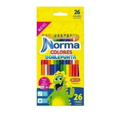 NORMA - COLORES X 13 COLORES DOBLE PUNTA