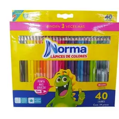 NORMA - Colores Largos X 40 Uds