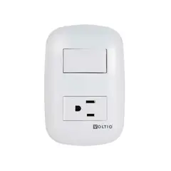 VOLTIO - L Carina Toma 15A + Interruptor 10A