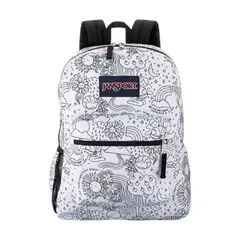 JANSPORT - Morral Cross Town Mujer-Negro/Blanco