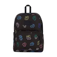 JANSPORT - Morral Superbreak Plus Mujer-Negro/Multicolor