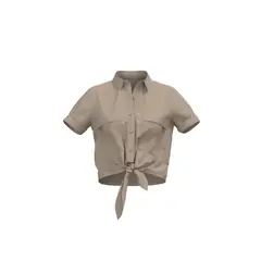 KOAJ - BLUSA ESTAMPADA CON NUDO EN EL FRENTE. Mujer