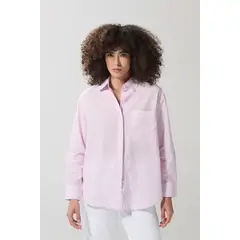 KOAJ - BLUSA UNICOLOR/ALGODON CAMISERA OVERSIZE MANGA LARGA Mujer