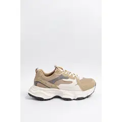 KOAJ - Tenis chunky en color negro y beige con suela gruesa. Hombre