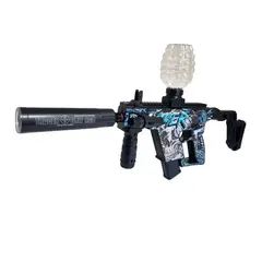 GENERICO - Pistola Ametralladora Gamer Dardos Nerf + Hidrogel Gafas