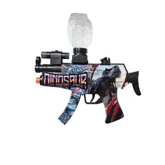 GENERICO - Pistola Lanza Dardos Pelotas Hidrogel Nerf Dinosaurio Mp5