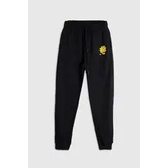 KOAJ - Pantalón jogger negro con estampado de Los Simpson