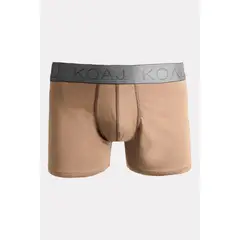 KOAJ - Bóxer en algodón brief-medio café con costuras planas Hombre