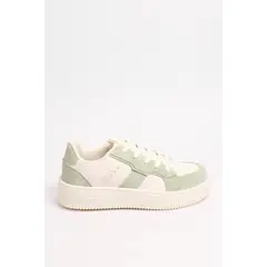 KOAJ - Tenis urbano para dama en color crema con contraste ver Mujer