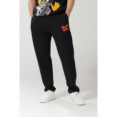 KOAJ - Pantalón negro tipo jogger con estampado de Looney Tune