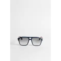 KOAJ - Gafas de sol en silueta piloto azul, negro y carey. Hombre