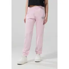 KOAJ - Pantalón rosado claro jogger con arte de Looney Tunes Mujer