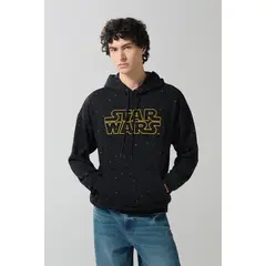 KOAJ - Buzo negro con capota y estampado de Star Wars Hombre