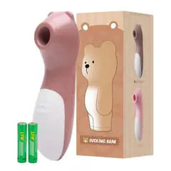 GENERICO - Vibrador Succionador De Clítoris Baterías Luxury Silicona Café